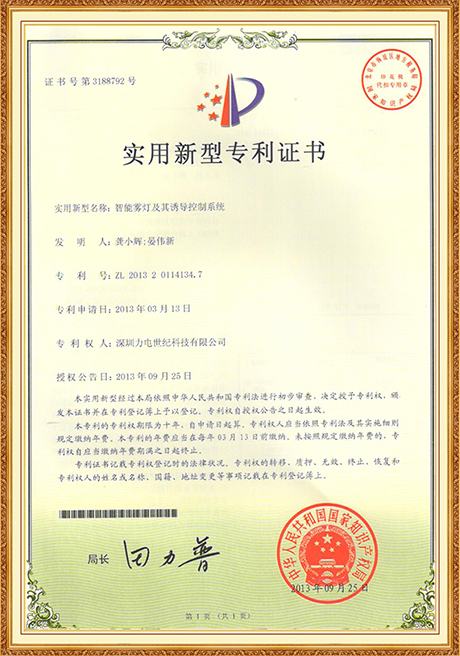 Certificate Of Honor